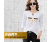 Women V Style Full Sleeve GU White Tshirt